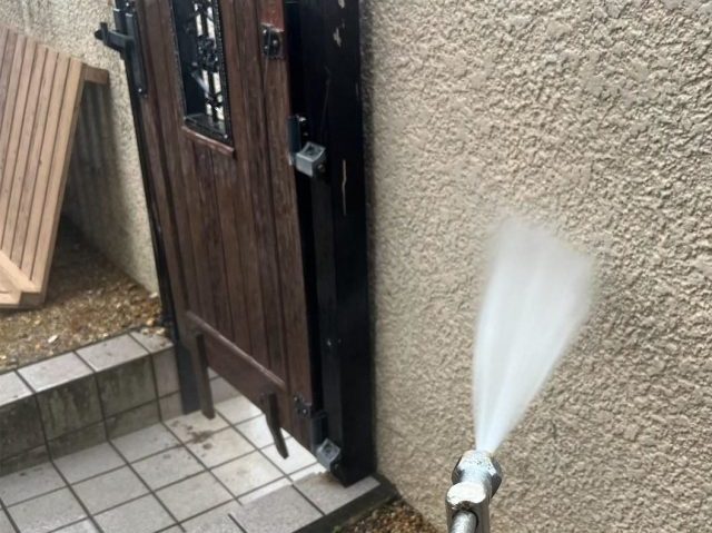 高砂市の塗装における洗浄作業